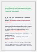 MSW Comprehensive Exam &vert;&vert; Most Recent Exam 2026-2027  Actual Complete Real Exam  Questions And Correct Answers  &lpar;Verified Answers&rpar; Already Graded   A&plus; &vert; Guaranteed Success&excl;&excl;  &vert; Newest Exam &vert; Just Released&excl;&excl;