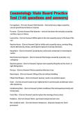 Cosmetology State Board Practice Test &lpar;146 questions and answers&rpar;