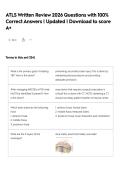 ATLS Written Review 2026 Questions with 100&percnt; Correct Answers &vert; Updated &vert; Download to score A&plus;