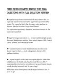 NURS 6512N COMPREHENSIVE TEST 2026 QUESTIONS WITH FULL SOLUTION VERIFIED