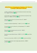 ATR 257 Exam 3 Comprehensive Questions and  Answers &vert;  A&plus; Graded  &vert; With Expert Solutions