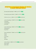 ATR 257 Exam 2 Comprehensive Questions and  Answers &vert;  A&plus; Graded  &vert; With Expert Solutions