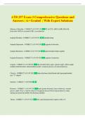 ATR 257 Exam 3 Comprehensive Questions and   Answers &vert; A&plus; Graded  &vert; With Expert Solutions 