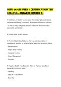 NURS 6630N WEEK 11 CERTIFICATION TEST 2026 FULL ANSWERS GRADED A&plus;