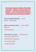 ATI RN Adult Medical-Surgical Proctored Exam 2026 &ndash; Complete 200 Questions and Answers &ndash; Latest Updated 2026 Verified A&plus; Graded Real Exam Questions & Answers