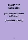 RESNA ATP Exam 2026 PDF &ndash; Assistive Technology Professional Certification Prep