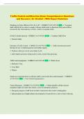 Traffic Control and Direction Exam Comprehensive Questions  and Answers &vert; A&plus; Graded  &vert; With Expert Solutions 