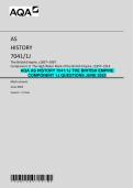 AQA AS History 7041&sol;1J The British Empire 1857&ndash;1967 Component 1J Questions June 2025