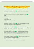 Traffic Control and Direction Exam Comprehensive Questions  and  Answers &vert; A&plus; Graded  &vert; With Expert Solutions