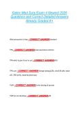 Galen Med Surg Exam 4 Newest 2026  Questions and Correct Detailed Answers  Already Graded A&plus; 