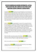 NR 599 CHAMBERLAIN-NURSING INFORMATICS -ACTUAL EXAM QUESTIONS AND COMPLETE SOLUTIONS-LATEST 2025&sol;2026 UPDATE&excl;&excl;-GRADED A&plus;&lpar;EXAM READY&rpar;