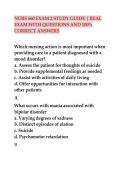 NURS 660 EXAM 2 STUDY GUIDE REAL EXAM WITH QUESTIONS AND 100- CORRECT ANSWERS