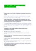 FDSC 3303 EXAM 1QUESTIONS WITH VERIFIED ANSWERS
