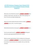 ACVPM Infectious Diseases Exam Newest 2026  Questions and Correct Detailed Answers Already  Graded A&plus; 