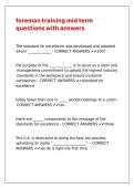 foreman training mid term questions with answers&period;