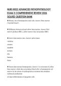 NURS 8022 ADVANCED PATHOPHYSIOLOGY EXAM 5 COMPREHENSIVE REVIEW 2026 SOLVED QUESTION BANK