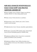 NURS 8022 ADVANCED PATHOPHYSIOLOGY EXAM 5 EXAM SCRIPT 2026 PRACTICE QUESTIONS ANSWERS SET