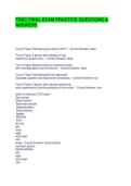 FDSC FINAL EXAM PRACTICE QUESTIONS & ANSWERS