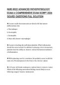 NURS 8022 ADVANCED PATHOPHYSIOLOGY EXAM 6 COMPREHENSIVE EXAM SCRIPT 2026 SOLVED QUESTIONS FULL SOLUTION