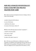 NURS 8022 ADVANCED PATHOPHYSIOLOGY EXAM 6 EXAM PREP 2026 PRACTICE SOLUTION STUDY GUIDE