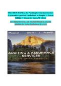 Solution Manual Auditing & Assurance Services A Systematic Approach 12th Edition by Douglas F Prawitt William F Messier Jr Steven M Glover ISBN 9781264100675 Complete Chapter 1-21 Accurate Solutions Manual for Auditing Students 2026
