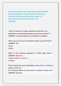 Sophos Technician Exam &vert;&vert; Most Recent Exam 2026-2027  Actual Complete Real  Exam Questions And Correct             Answers &lpar;Verified Answers&rpar; Already Graded  A&plus; &vert;              Guaranteed Success&excl;&excl; Newest Exam &vert; Just                           Released&excl;&excl;