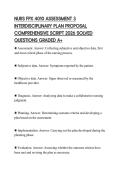 NURS FPX 4010 ASSESSMENT 3 INTERDISCIPLINARY PLAN PROPOSAL COMPREHENSIVE SCRIPT 2026 SOLVED QUESTIONS GRADED A&plus;