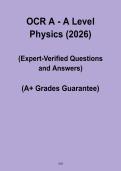OCR A A-Level Physics PDF &ndash; Complete Study Guide and Exam Preparation