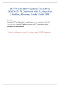 M777A2 Howitzer Exam 2026-2027&colon; Gunnery Study Guide