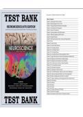 TEST BANK  NEUROSCIENCE&sol;6TH EDITION  By&colon; Dale Purves&comma; George J&period; Augustine&comma; David Fitzpatrick&comma; William C&period; Hall&comma; Anthony-Samuel LaMantia 