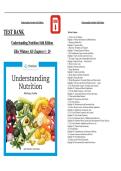 TEST BANK   Understanding Nutrition 16th Edition   Ellie Whitney All Chapters 1 - 20 