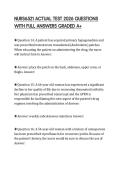 NURS6521 ACTUAL TEST 2026 QUESTIONS WITH FULL ANSWERS GRADED A&plus;