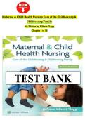 Test Bank for Maternal & Child Health Nursing Care of the Childbearing & Childrearing Family 9th Edition