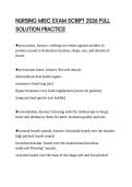 NURSING MISC EXAM SCRIPT 2026 FULL SOLUTION PRACTICE