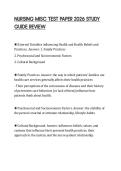 NURSING MISC TEST PAPER 2026 STUDY GUIDE REVIEW