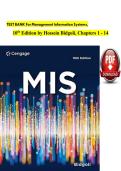 Test Bank for Management Information Systems 10th Edition by Hossein Bidgoli &lpar;2025&ndash;2026 Update&rpar;