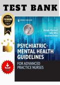 Test bank for Psychiatric-Mental Health Guidelines for Advanced Practice Nurses 1st Edition  &lpar; Marshall&comma; Bliss&comma; Drake &rpar; &vert; All chapters &lpar;1- 35&rpar; 