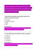 California Certified Asbestos Consultant &lpar;CAC&rpar; Exam Practice Questions with Correct Answers