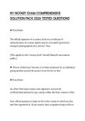 NY NOTARY EXAM COMPREHENSIVE SOLUTION PACK 2026 TESTED QUESTIONS