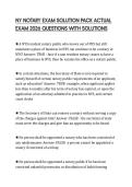 NY NOTARY EXAM SOLUTION PACK ACTUAL EXAM 2026 QUESTIONS WITH SOLUTIONS