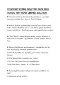 NY NOTARY EXAMS SOLUTION PACK 2026 ACTUAL TEST PAPER VERIFIED SOLUTION