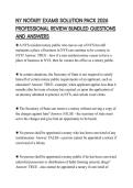 NY NOTARY EXAMS SOLUTION PACK 2026 PROFESSIONAL REVIEW BUNDLED QUESTIONS AND ANSWERS