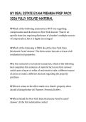 NY REAL ESTATE EXAM PREMIUM PREP PACK 2026 FULLY SOLVED MATERIAL