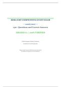 HOSA EMT Competitive Event Exam &vert; HOSA-Future Health Professionals &vert; 2026&sol;2027 &vert; 150&plus; Questions and Correct Answers &vert; Complete Exam Preparation Material