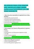 LEEA Appointed Person &ndash; Lifting Operations Exam Practice Questions with Correct Answers