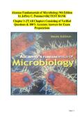 Complete Study and Exam Question Bank for Alcamo&rsquo;s Fundamentals of Microbiology &lpar;9th Edition&rpar;&colon; Verified Questions and Answers Covering All 27 Chapters