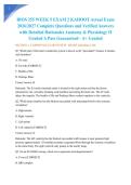 BIOS 255 WEEK 5 EXAM 2 KAHOOT Actual Exam 2026&sol;2027 Complete Questions and Verified Answers with Detailed Rationales Anatomy & Physiology II Graded A Pass Guaranteed - A&plus; Graded