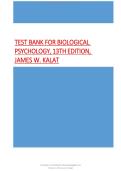 Biological Psychology&comma; 13th Edition