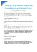 NSG 6998 APEA PREDICTOR EXAM COMPLETE Actual Exam 2026&sol;2027 Complete Questions and Verified Answers with Detailed Rationales 100&percnt; Verified Solutions Graded A Pass Guaranteed - A&plus; Graded