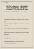 Ohio MPJE Sullivan Exam &ndash;ACTUAL EXAM COMPLETE QUESTIONS AND VERIFIED SOLUTIONS LATEST UPDATE THIS YEAR&period;pdf